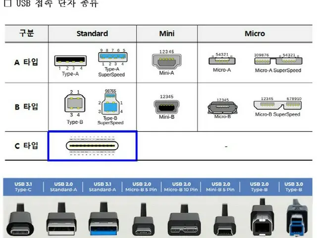 電子機器の充電・連結に使用のUSBタイプC、来年にも韓国の標準規格に＝韓国（画像提供:wowkorea）