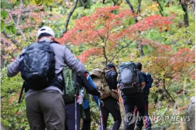 国立公園を訪れた登山客（資料写真）＝（聯合ニュース）