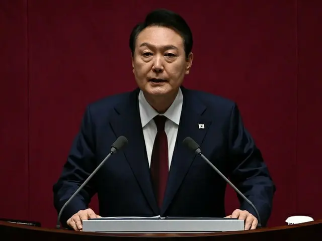韓国の尹錫悦大統領が25日、2023年度予算案の施政演説を行なっている様子（画像提供:wowkorea）