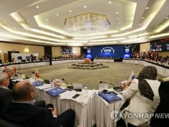 テヘラン市内のホテルで開かれたＯＡＮＡ総会＝２６日、テヘラン（聯合ニュース）