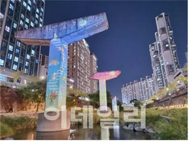 ソウル清渓川に新たなライトアップ名所が誕生＝韓国（画像提供:wowkorea）