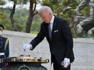 バイデン米大統領　ソウル繁華街の転倒事故で声明＝「深い哀悼の意」