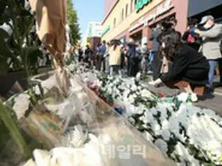 ＜梨泰院事故＞セウォル号沈没事故で家族失った遺族、事故現場を訪問「同じように子どもを失った父親として…」