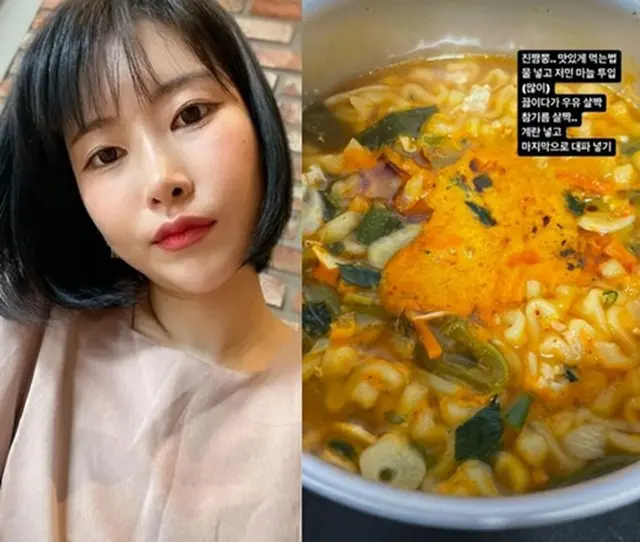 お笑い芸人イ・セヨン、体重43キロのラーメンの食べ方“煮ながら牛乳を少し”（画像提供:wowkorea）