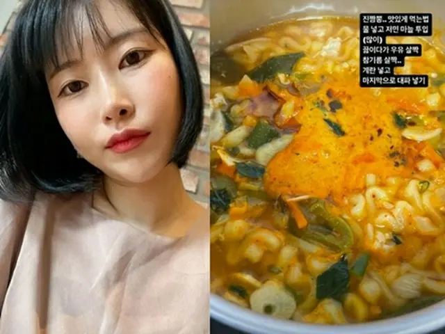 お笑い芸人イ・セヨン、体重43キロのラーメンの食べ方“煮ながら牛乳を少し”（画像提供:wowkorea）