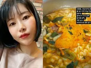 お笑い芸人イ・セヨン、体重43キロのラーメンの食べ方“煮ながら牛乳を少し”