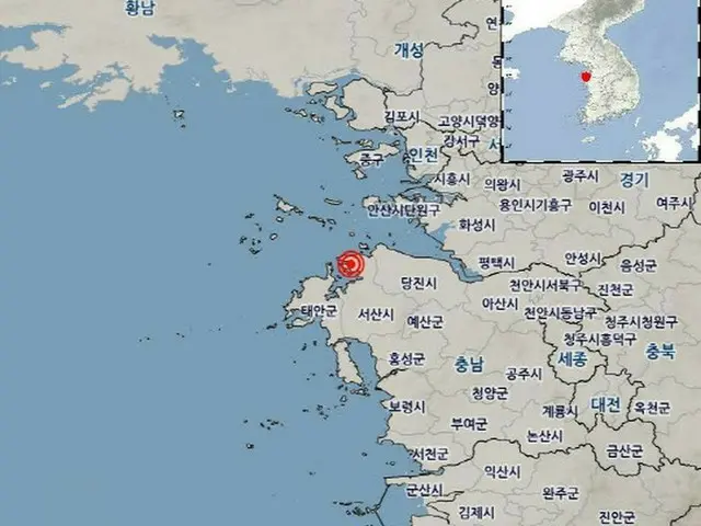 忠清南道瑞山近くの海でM2.5の地震...「安全に留意」＝韓国（画像提供:wowkorea）