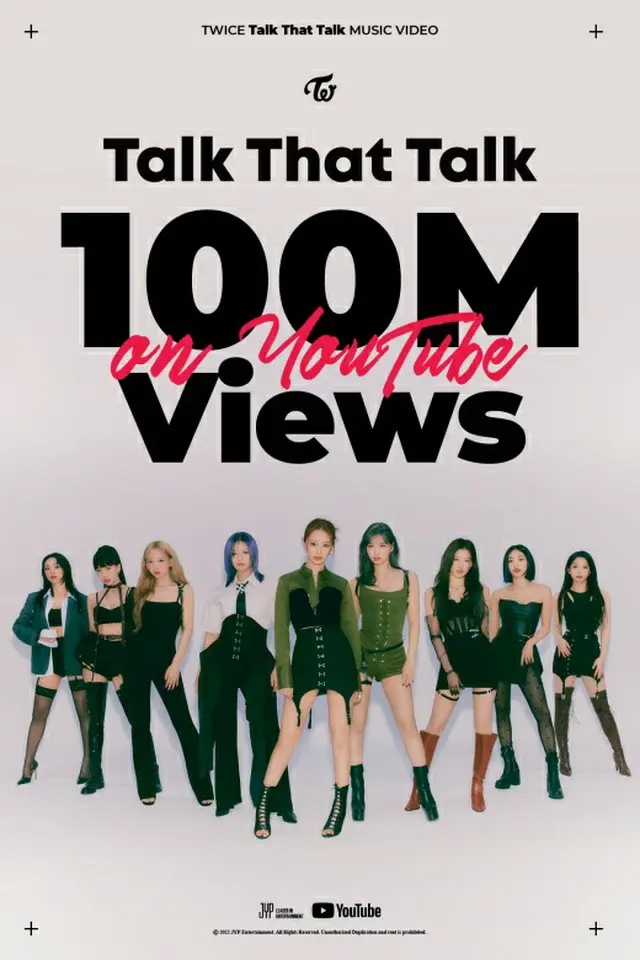「TWICE」、「Talk that Talk」MVも再生回数1億回突破…通算21番目（画像提供:wowkorea）