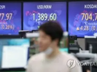 韓国総合株価指数が３日続伸　１．１５%高