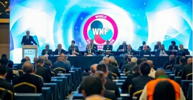 ＷＫＦの総会の様子（ＷＫＦホームページから）＝（聯合ニュース）≪転載・転用禁止≫