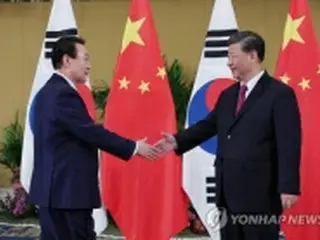 尹大統領「相互尊重を」　習氏「共に真の多国間主義を」＝Ｇ２０機に初会談