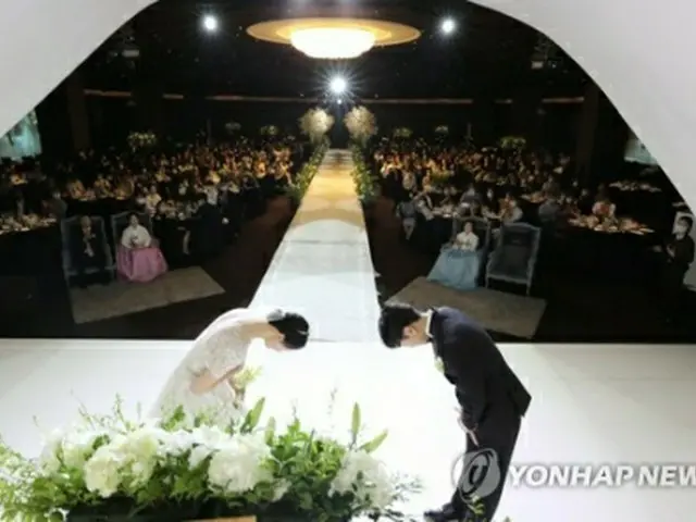 結婚式の様子（資料写真）＝（聯合ニュース）