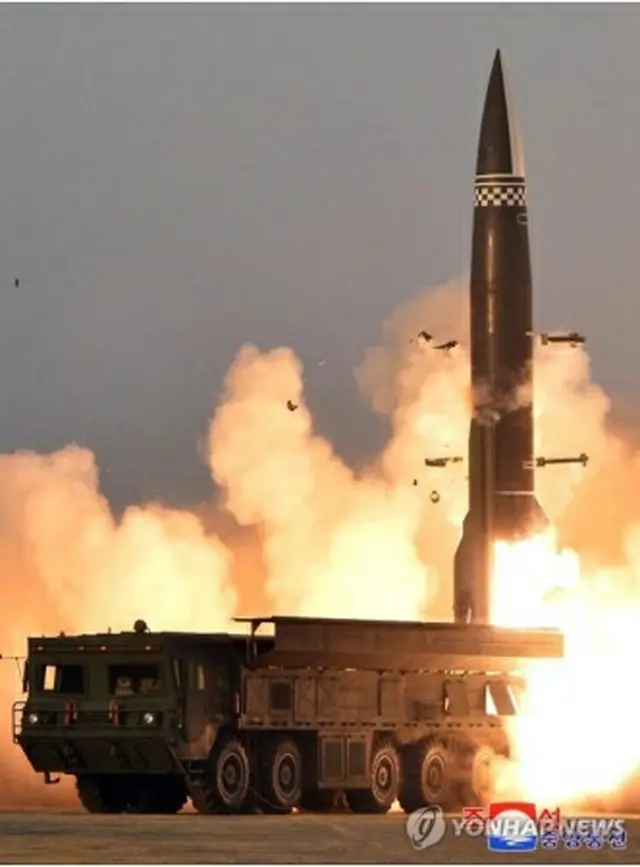 北朝鮮の短距離弾道ミサイル（資料写真）＝（聯合ニュース）≪転載・転用禁止≫