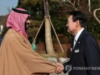 尹大統領　サウジ皇太子と会談＝エネルギー・インフラなど協力強化へ