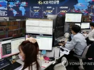 韓国総合株価指数　ほぼ横ばいで引け