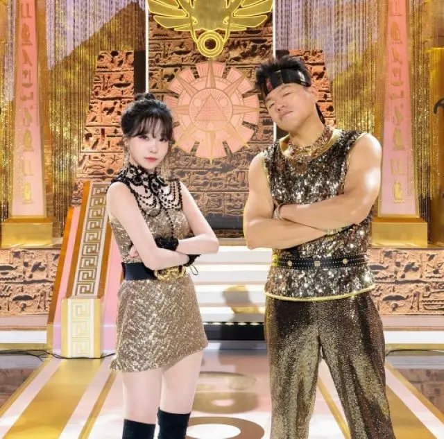 J.Y.Park（パク・チニョン）、チャン・ウォニョン（IVE）に続いてチョ・ユリともゴールドなコラボ＝KBS「ミュージックバンク」（画像提供:wowkorea）