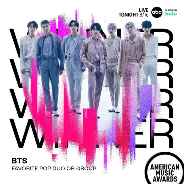 「BTS」、本日（21日）開催「AMA」5年連続受賞なるか