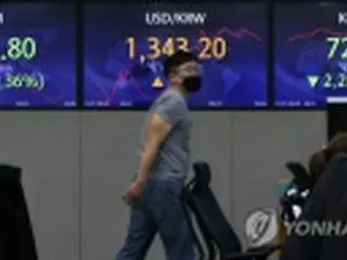 韓国総合株価指数が続落　１．０２%安