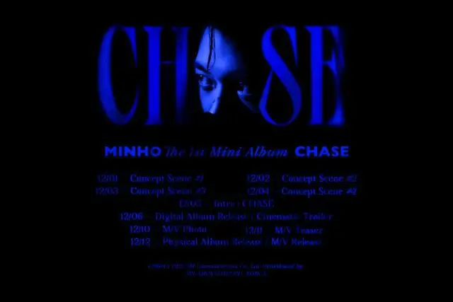 「SHINee」ミンホ、ソロデビューアルバム「CHASE」のスケジュール公開…鋭いまなざしのビジュアルで期待大（画像提供:wowkorea）