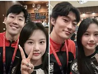 元サッカー韓国代表イ・ドングクの娘ジェシさん、“ワールドスター”ソン・フンミン＆チョ・ギュソンとツーショット…「お父さんチャンスうらやましい」