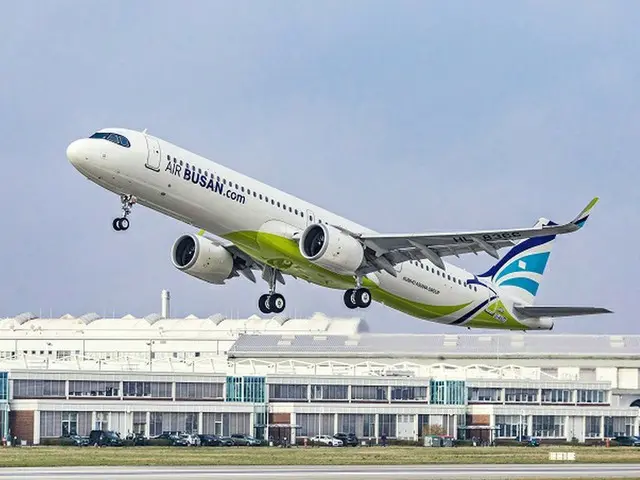 韓国の格安航空会社（LCC）“エアプサン”の航空機（画像提供:wowkorea）