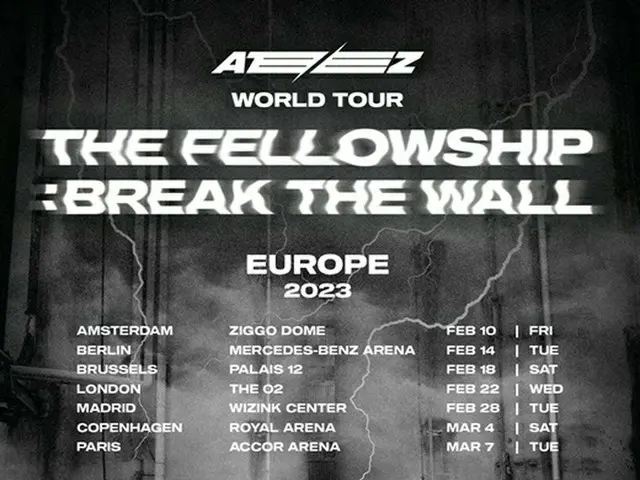 「ATEEZ」、2023ワールドツアーヨーロッパ公演開催…7都市巡回（画像提供:wowkorea）