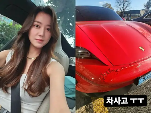 女優イ・ソヨン、高級スポーツカーで交通事故（画像提供:wowkorea）