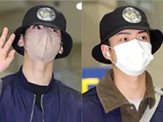 チャウヌ（ASTRO）＆SEHUN（EXO）、“双子コーデ”のようなスタイルでエジプトから帰国…お揃いの帽子も話題