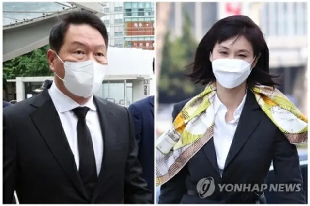 崔泰源会長と妻の盧素英氏（資料写真）＝（聯合ニュース）