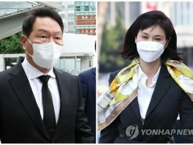 崔泰源会長と妻の盧素英氏（資料写真）＝（聯合ニュース）