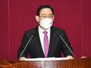 朱豪英国民の力院内代表「議長仲裁案の受け入れ、ただちに答弁は難しい」＝韓国