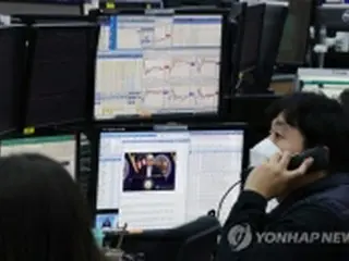 韓国総合株価指数　続落で始まる