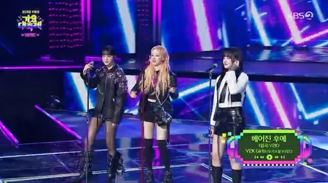 「(G)I-DLE」ウギ＆「IVE」リズ＆「STAYC」ユン、ロック感あふれる「Y2Kガールズ」に変身…コラボステージ披露＝「2022 KBS歌謡祭」（画像提供:wowkorea）