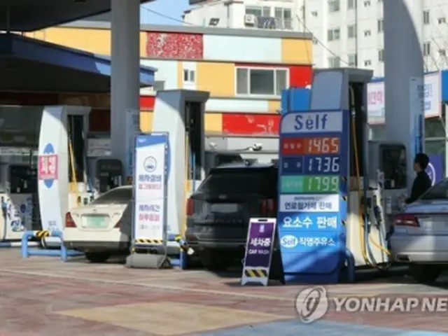 ソウル市内のガソリンスタンド（資料写真）＝（聯合ニュース）