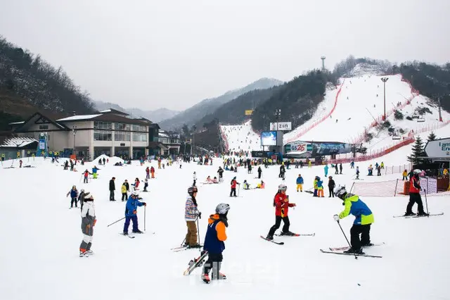 平昌アルペンシアスキー場でリフトが止まる事故...搭乗客40人余りが孤立＝韓国江原道（画像提供:wowkorea）