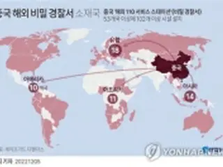 韓国政府が実態把握に着手　国内に中国警察が非公式拠点か