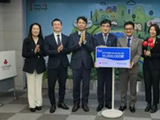 韓国記者協会、「愛の実」に1,000万ウォン寄付