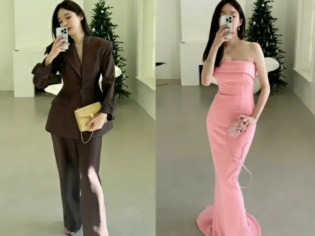 カン・ミンギョン（ダビチ）、抜群なスタイルで授賞式のドレス選び…「何を着ましょうか？」（画像提供:wowkorea）
