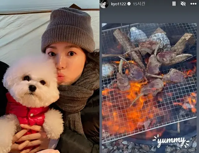 女優ソン・ヘギョ、冬空の下BBQを楽しむ日常公開…Netflix「ザ・グローリー」の写真削除要請の誤解も”打撃なし”（画像提供:wowkorea）