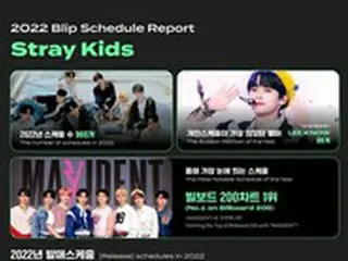 「Stray Kids」の多忙な一年…「総スケジュール数は960件」活動レポート公開