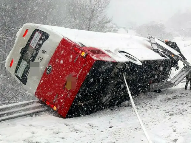 60センチ以上の積雪を記録した全羅道でさらなる積雪の恐れ = 韓国（画像提供:wowkorea）