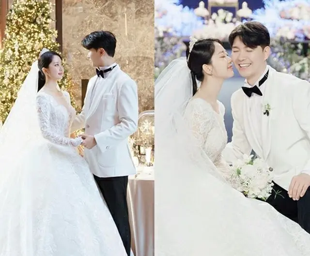”奇跡みたいな日々”…パク・スホン、結婚式の写真公開（画像提供:wowkorea）