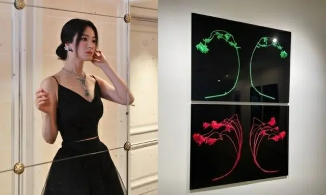 女優ソン・ヘギョ、チョ・ソンヒ作家展示会の近況を公開…義理あふれる“女神”（画像提供:wowkorea）