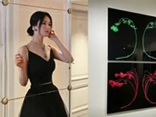 女優ソン・ヘギョ、チョ・ソンヒ作家展示会の近況を公開…義理あふれる“女神”