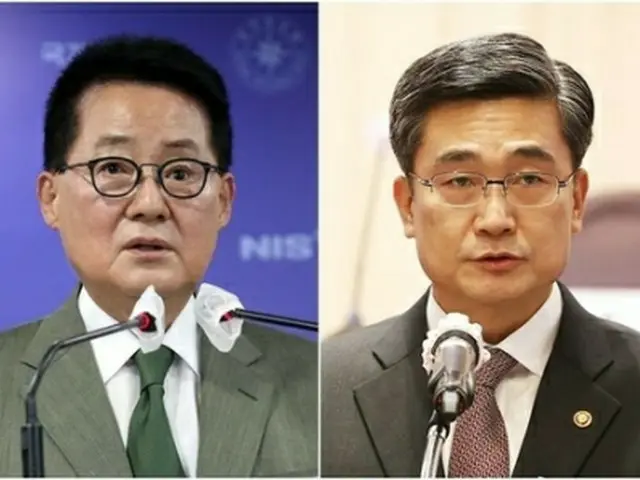 左から朴智元氏、徐旭氏（資料写真）＝（聯合ニュース）