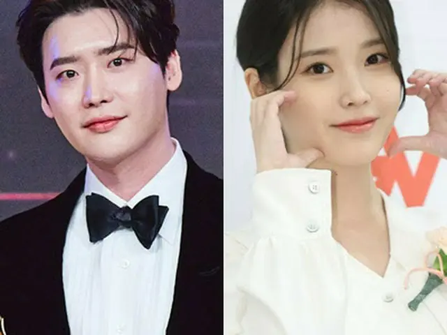 熱愛を認めたイ・ジョンソクとIU。（画像提供:wowkorea）