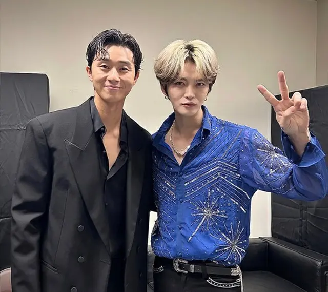 歌手キム・ジェジュンの横は誰？…日本で俳優パク・ソジュンとの’意外な人脈’を誇示（画像提供:wowkorea）