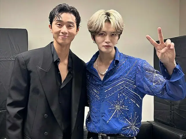 歌手キム・ジェジュンの横は誰？…日本で俳優パク・ソジュンとの’意外な人脈’を誇示（画像提供:wowkorea）