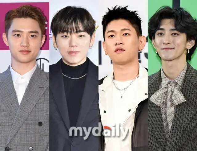 【公式】D.O.（EXO）＆ZICO（Block B）＆Crush＆チェ・ジョンフン（Jannabi）、SBS新バラエティで団結（画像提供:wowkorea）