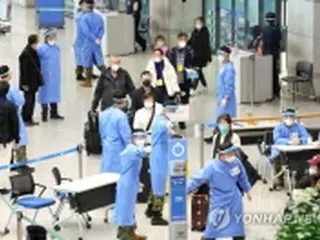 中国からの入国者　空港ＰＣＲ検査で２６%が陽性＝韓国